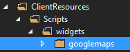 Screenshot of widget folder in EPiServer 7.5